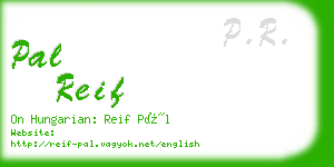 pal reif business card